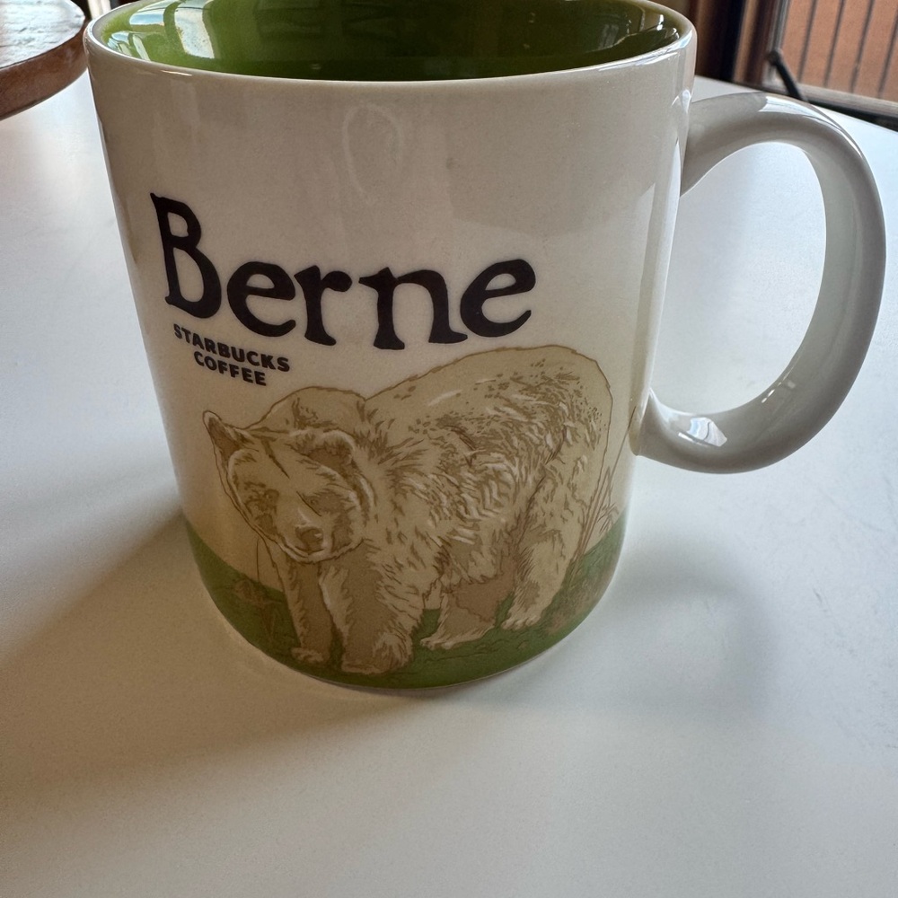 Starbucks Berne Bear Mug - White and Green